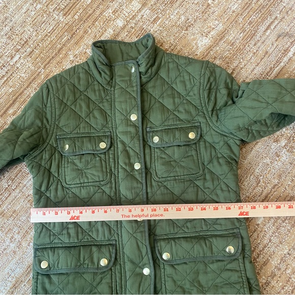 J. Crew Quilted Downtown Field Jacket green XS - Picture 12 of 14